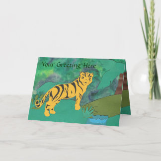 Cartão de Saudação Tiger