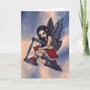 Cartão de saudação "Time Flies"