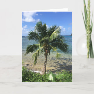 cartão de saudação tropical