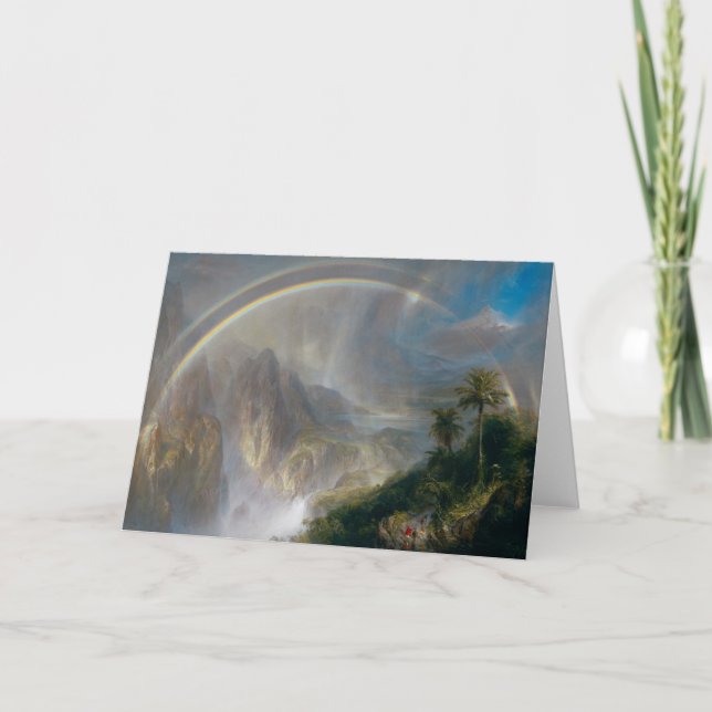 Cartão de saudação "trópico" da Igreja (Frente)