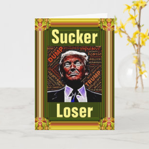 Cartão de Saudação Trump Perdedor/Fracassado