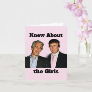 Cartão de Saudação Trump/Sabia Sobre as Meninas
