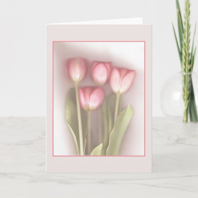 Cartão de Saudação Tulips (Frente)
