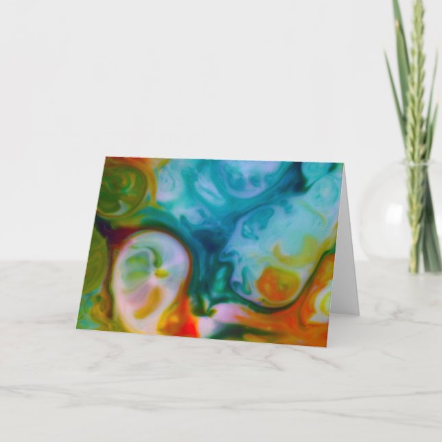 Cartão de Saudação "Um Dia na Praia" (Frente)