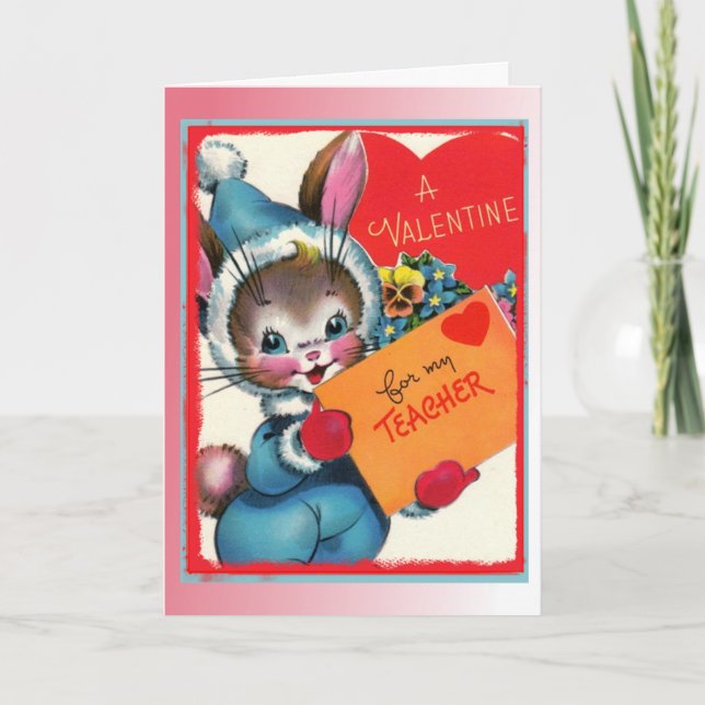 Cartão de saudação "Um Namorados para o meu profes (Frente)