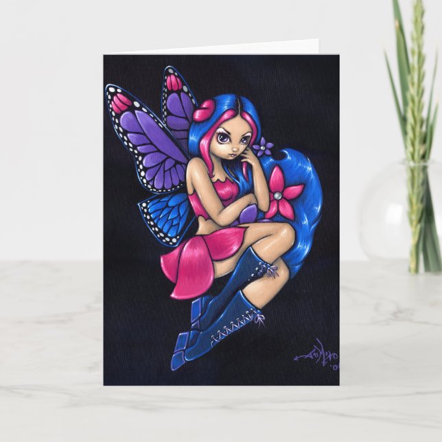 Cartão de Saudação "Um Pouco Tímido" (Frente)