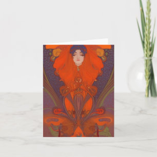 cartão de saudação Vazio art nouveau 9