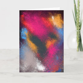 Cartão de Saudação Vermelho Clusters