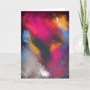 Cartão de Saudação Vermelho Clusters