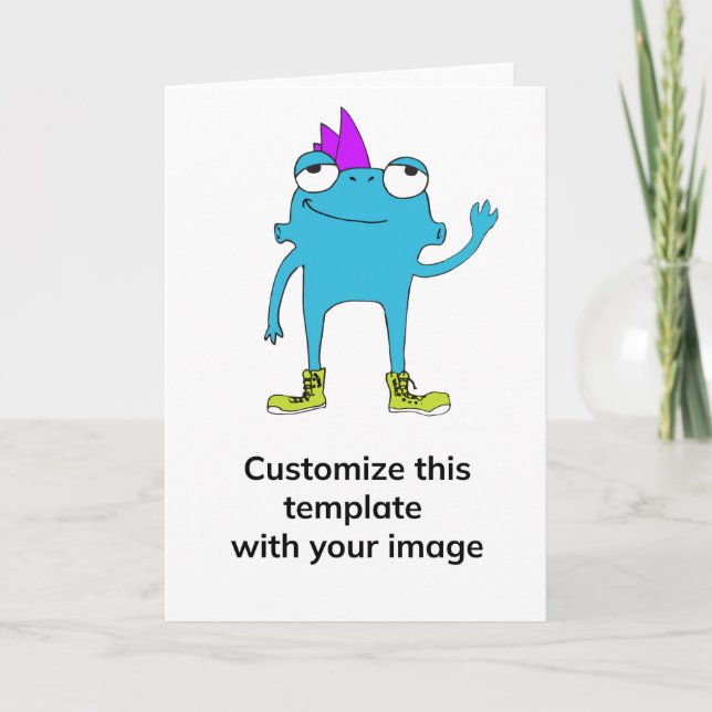 Cartão de saudação vertical BeFunky (Frente)