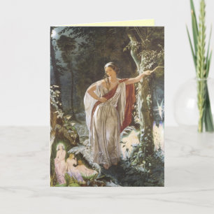 Cartão de Saudação Vintage Faerie