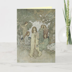 Cartão de Saudação Vintage Faerie