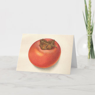 Cartão de Saudação Vintage Persimmon