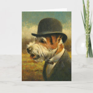 Cartão de Saudação Vitoriano Jack Russell