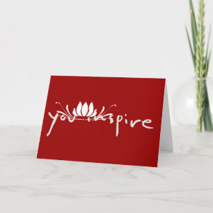 Cartão de Saudação Você Inspira