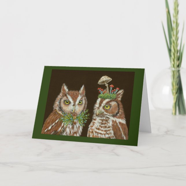 Cartão de saudação Woodland Romance (Frente)