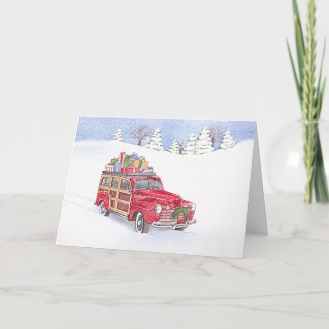 Cartão de saudação Woody Natal (Frente)