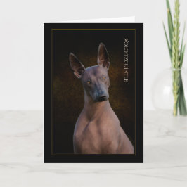 Cartão de Saudação Xoloitzcuintli