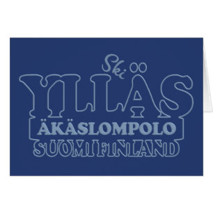 Cartão de saudação YLLÄS FINLAND