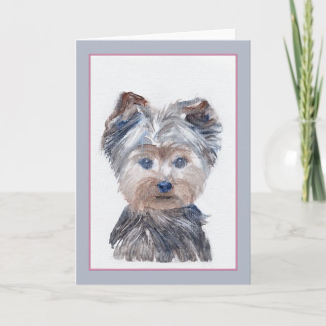 Cartão de Saudação Yorkipoo (Frente)