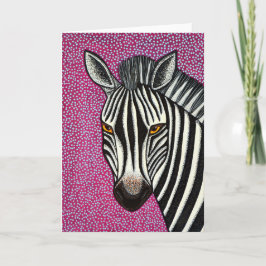 Cartão de Saudação Zebra