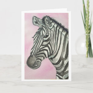 Cartão de Saudação Zebra