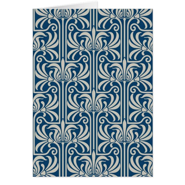 Cartão de Saudações Art Deco (Frente)