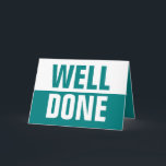 Cartão de Saudações Bem Concluído<br><div class="desc">Cartão de Saudações Bem Concluído</div>