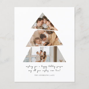 Cartão de Saudações da Árvore de Natal do Orçament