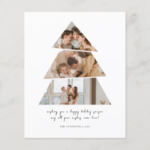 Cartão de Saudações da Árvore de Natal do Orçament