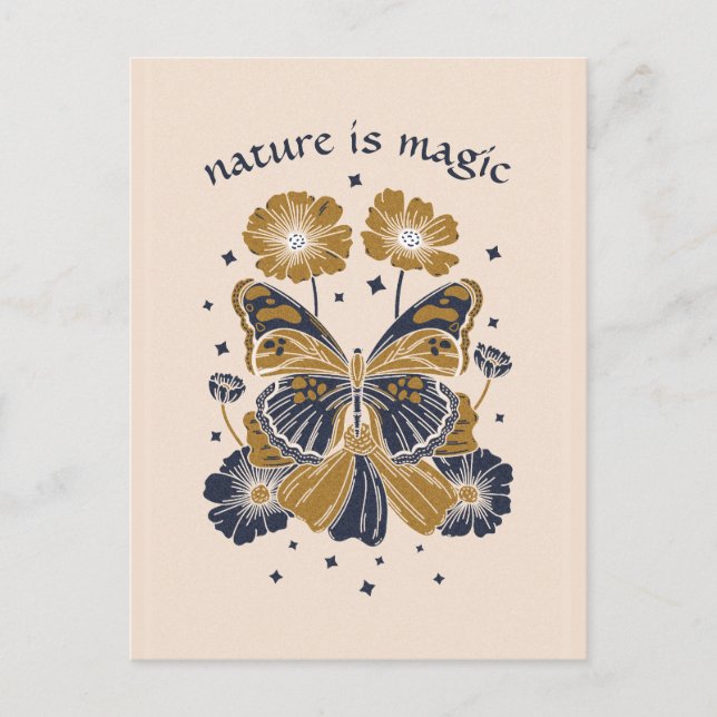 CARTÃO DE SAUDAÇÕES DE BORBOLETA MÁGICA PERSONALIZ (Frente)