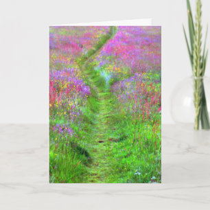 cartão de saudações de campo primavera