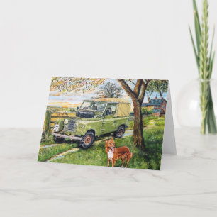 Cartão De Saudações De "FAZENDA" Com Cena De Rover