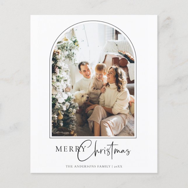 Cartão de Saudações de Feliz Natal para Arte Orçam (Frente)