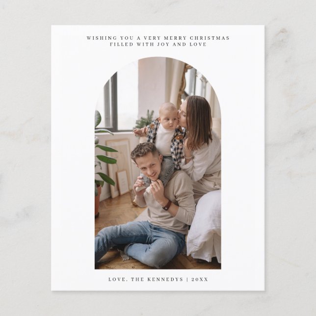 Cartão de Saudações de Feliz Natal para Arte Orçam (Frente)