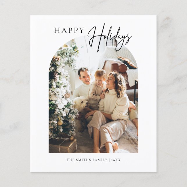 Cartão de Saudações de Feliz Natal para Arte Orçam (Frente)