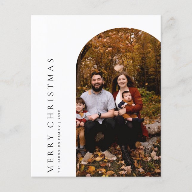 Cartão de Saudações de Feliz Natal para Arte Orçam (Frente)