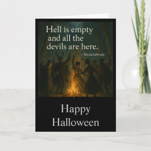 Cartão de Saudações de Halloween Spooky - O Infern