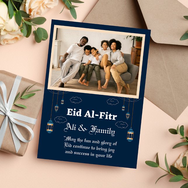 Cartão de Saudações Eid de Fotografia Personalizad (Criador carregado)