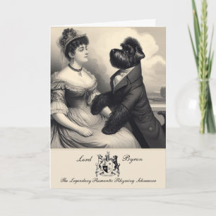 Cartão de Saudações Funny Schnauzer