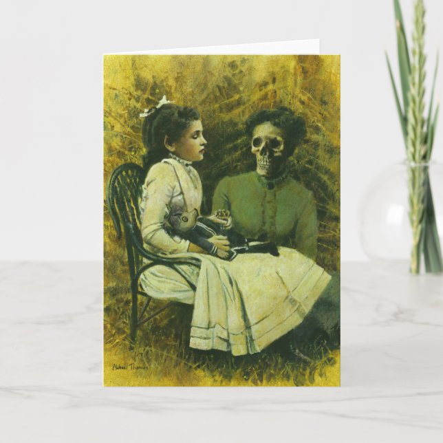 Cartão de Saudações Gothic wolfchild (Frente)