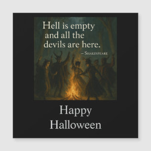Cartão de Saudações Magnéticas do Halloween - O In