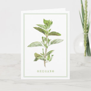 CARTÃO DE SAUDAÇÕES ORÉGANO FRESCO