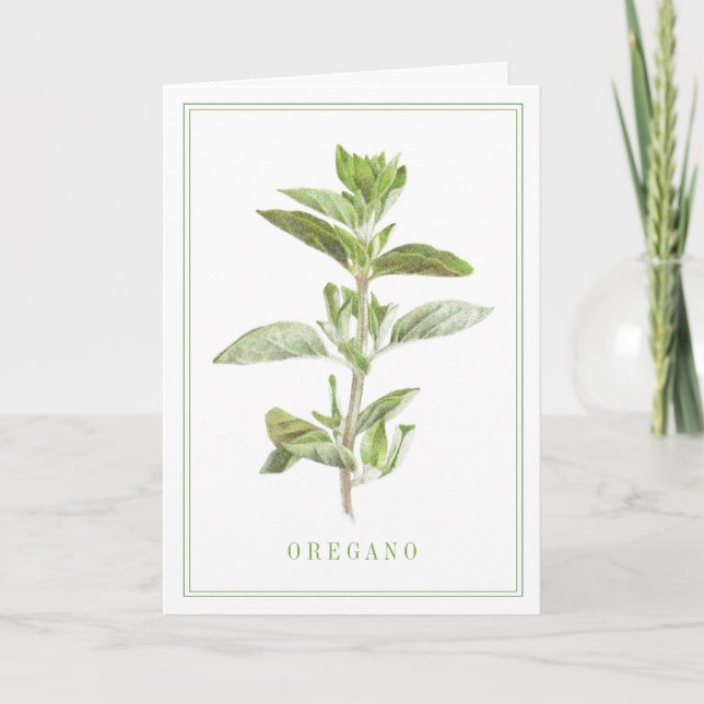 CARTÃO DE SAUDAÇÕES ORÉGANO FRESCO (Frente)