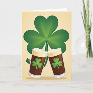 Cartão de Saudações Stout Irlandesa