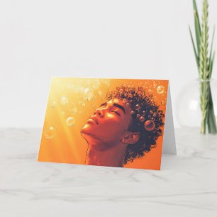 Cartão de Saudações Temático Gay de Banho nos Raio