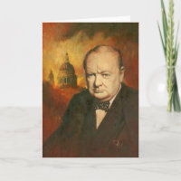 Cartão de Saudações Winston Churchill