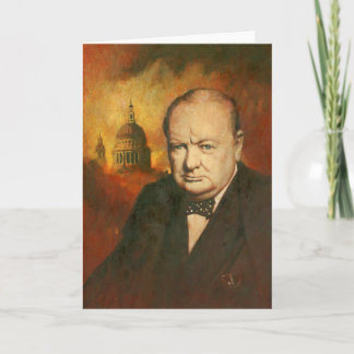 Cartão de Saudações Winston Churchill