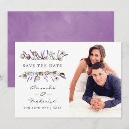 Cartão de Save the Date de Casamento de Algodão La