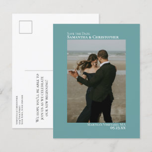 Cartão de Save the Date de Casamento Minimalista V